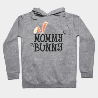 Simple and Cute Mommy Bunny Easter Typography Hoodie